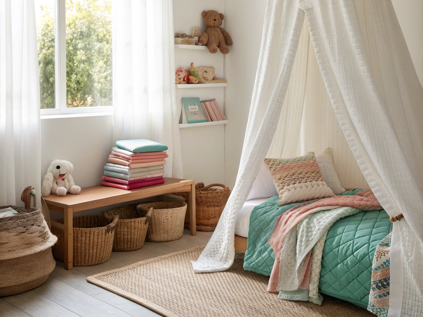 Smart Storage Solutions for Childrens Bed Double Designs